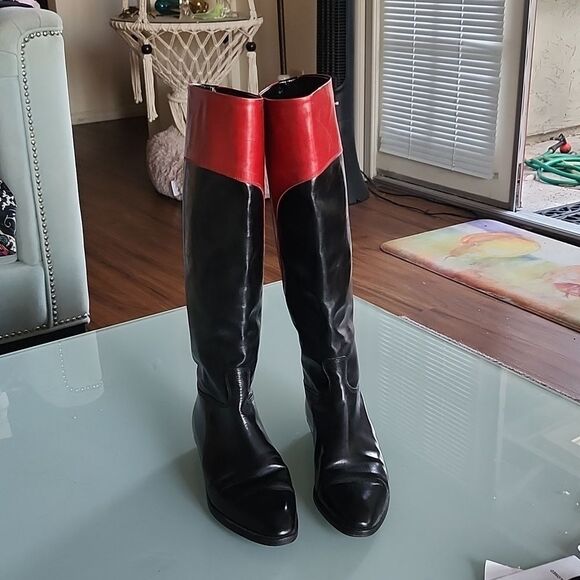 Gucci Vintage Leather Riding Boots - Picture 4 of 12
